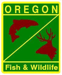 Oregon Fish & Wildlife logo with a fish and deer silhouette.
