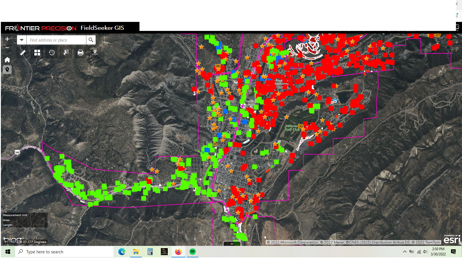 GPS picture of district