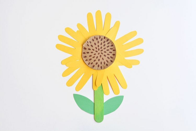 Handprint Sunflower Craft