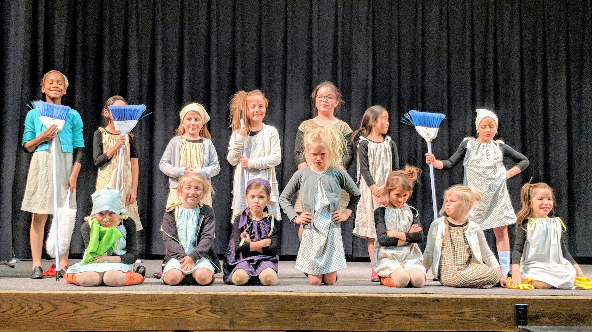 Jazz Dance team. Dressed in costume for their dance performance