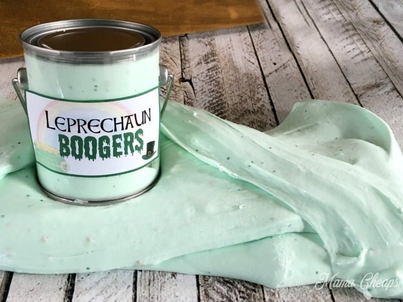 Leprechaun Boogers fluffy slime