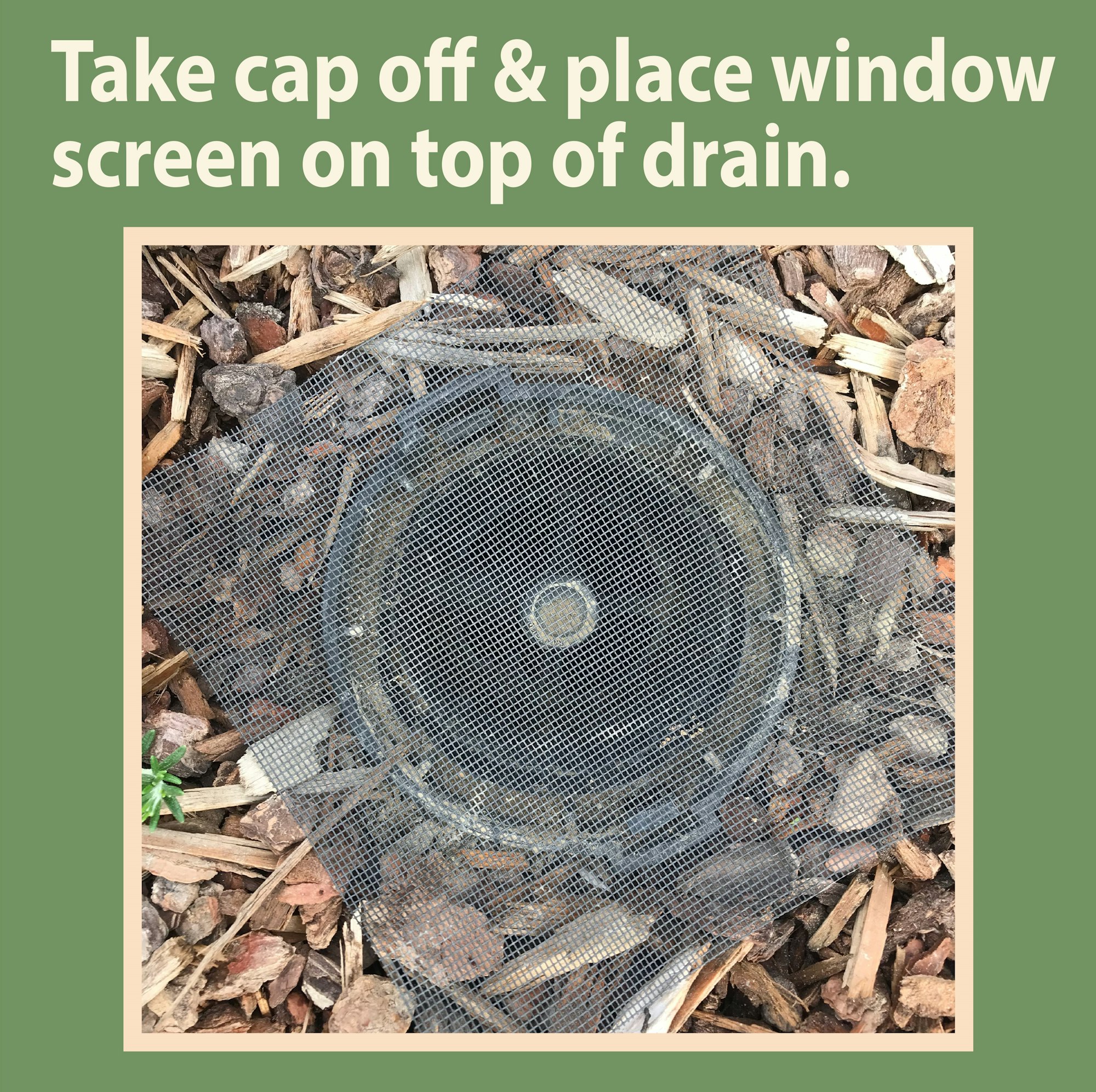tips to screen yard drain