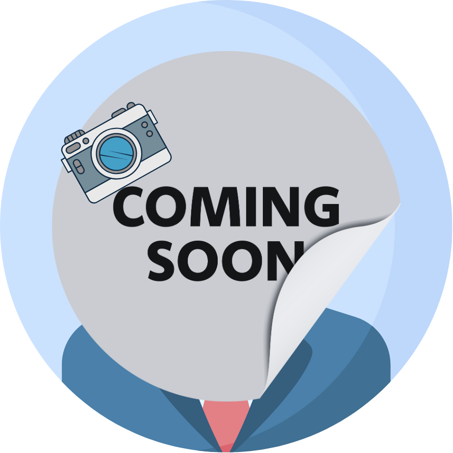A stylized "COMING SOON" text with a camera icon, suggesting a future reveal or event related to photography.