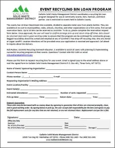 Recycling Bin Loan Form