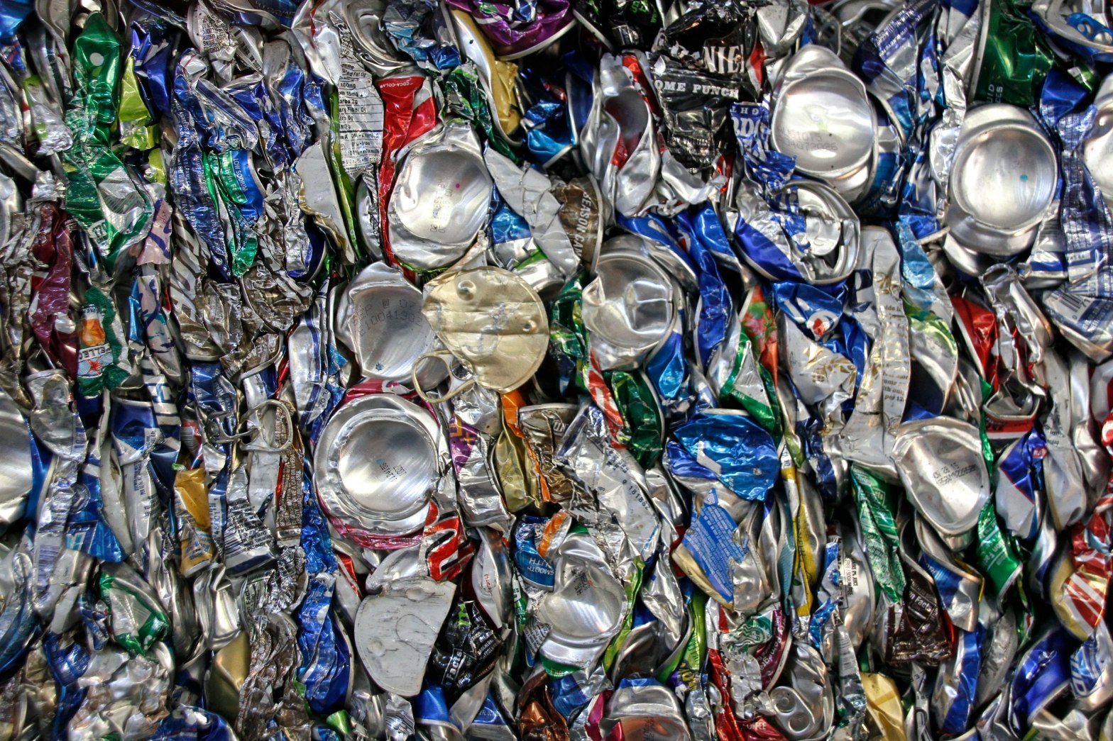 May contain: Smashed cans, recyclables