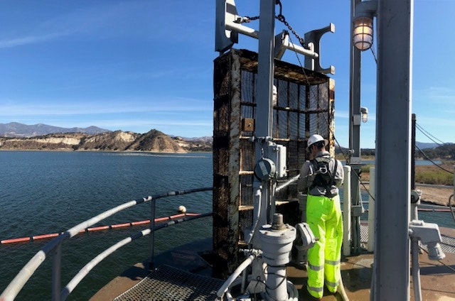 Photo of Water Service Worker performing maintenance