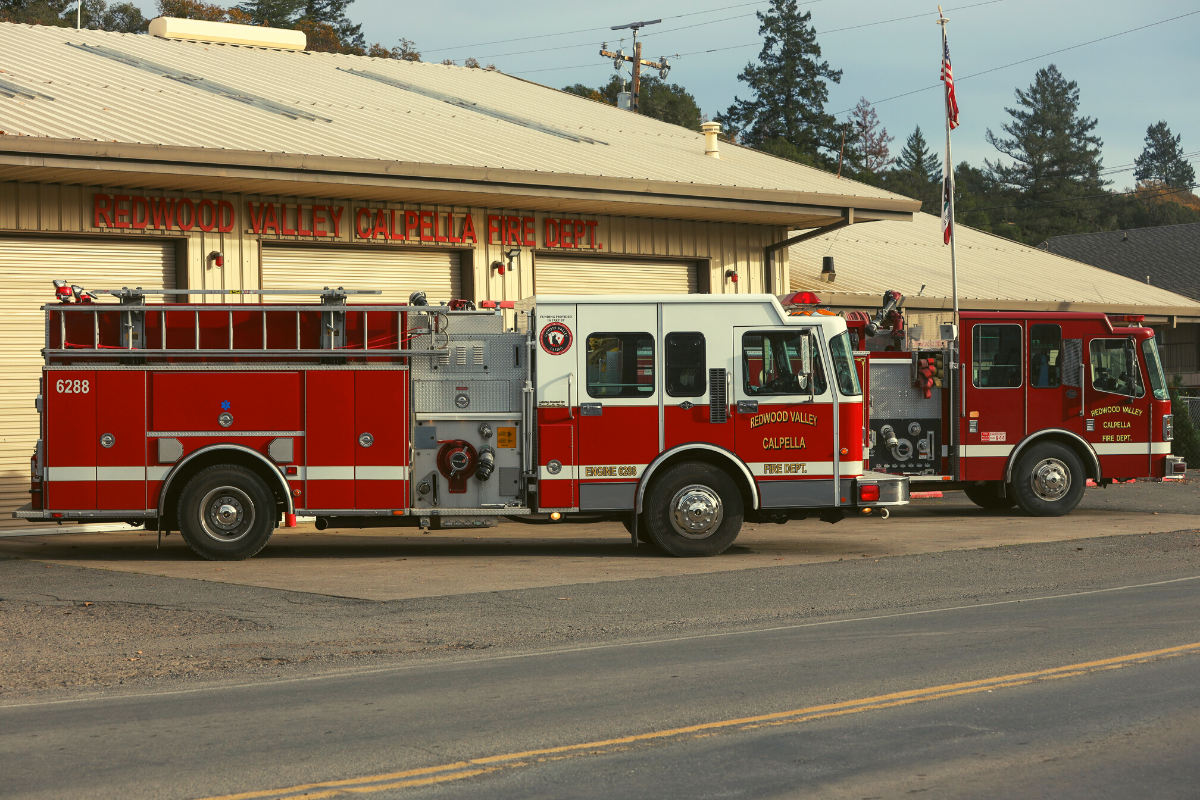 May contain: truck, vehicle, transportation, and fire truck