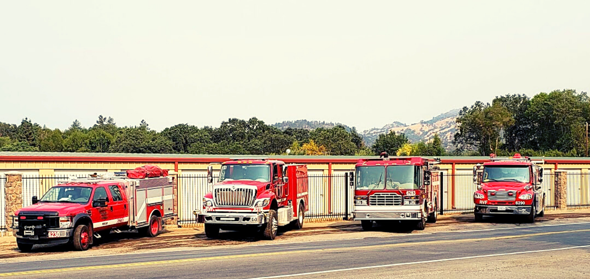 May contain: truck, vehicle, transportation, and fire truck