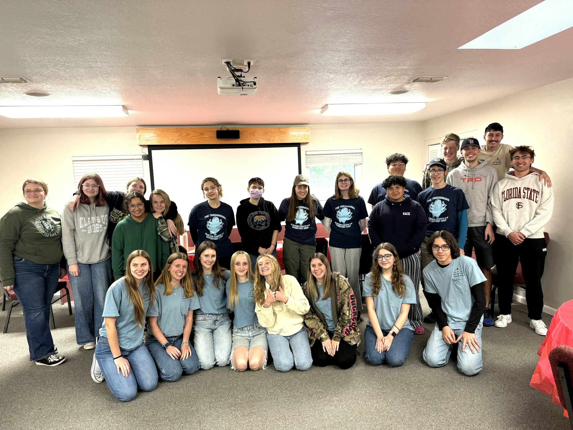 May contain: groupshot, person, clothing, pants, people, footwear, shoe, adult, female, woman, accessories, glasses, boy, male, teen, wristwatch, girl, jeans, and hat