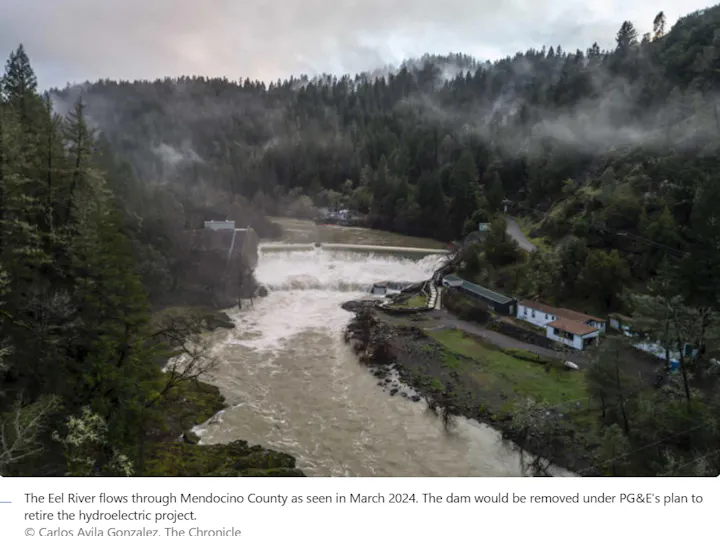 Cape Horn Dam, February 2025 from San Francisco Chronicle article
