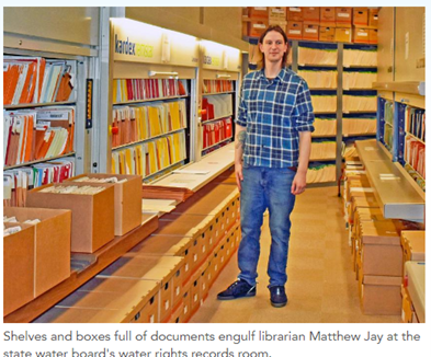 State Water Board's water rights record room