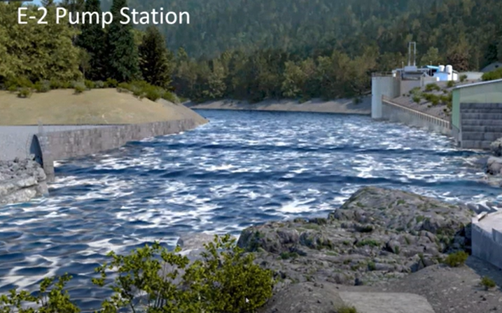 Rendering of proposed Eel River pump station