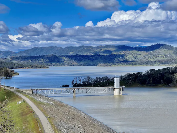 Coyote Valley Dam at Lake Mendocino, March 2023 by CJ Watt