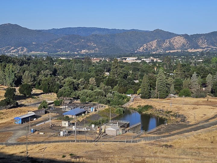 Lake Mendocino's flow release into East Fork Russian River & fish hatchery, July 4, 2023 by E Salomone