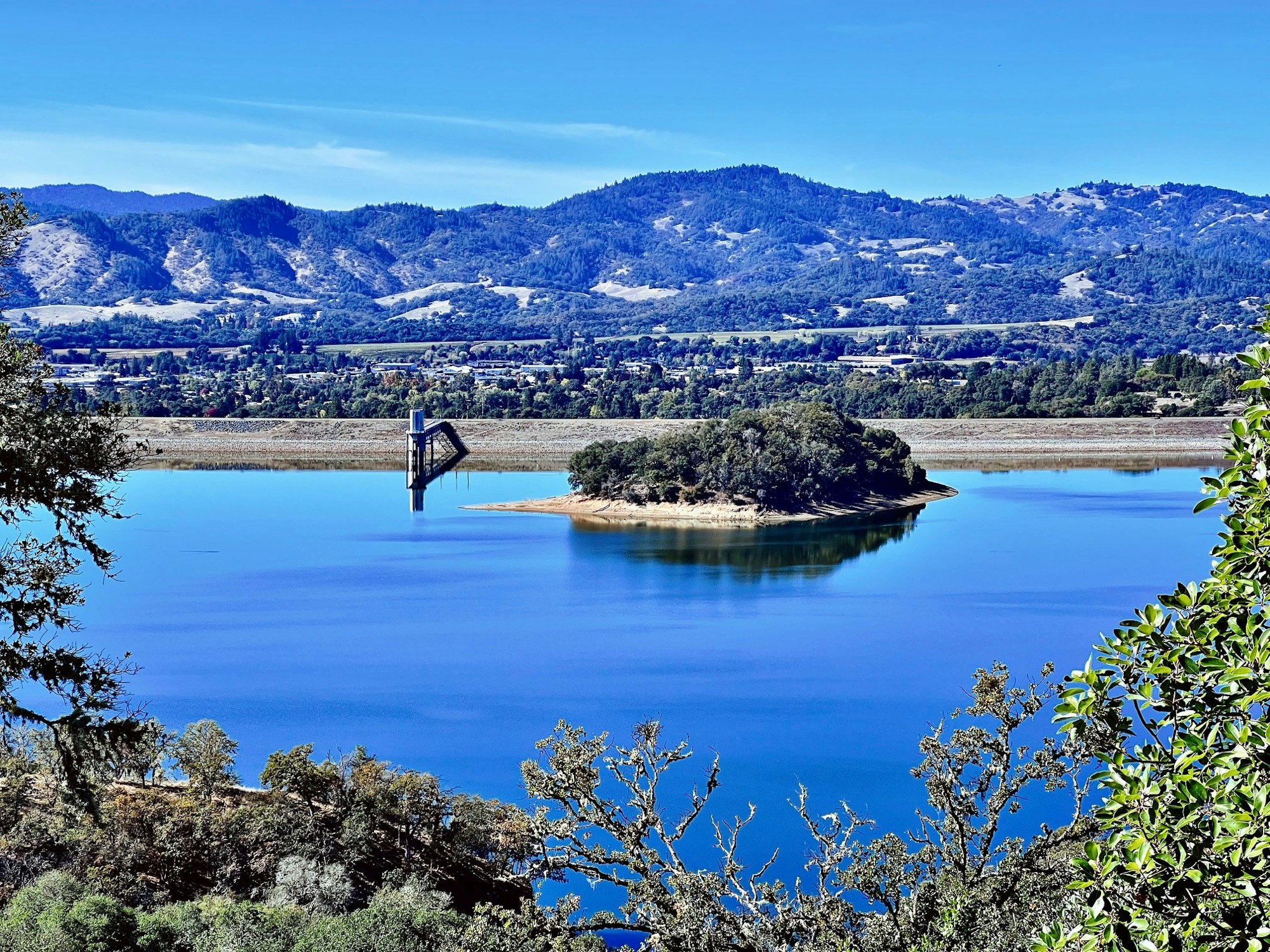 Lake Mendocino's Coyote Valley Dam, October 2023 by CJ Watt