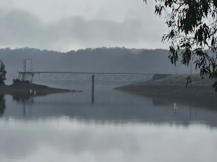Lake Mendocino Jan 17, 2024 by E Salomone