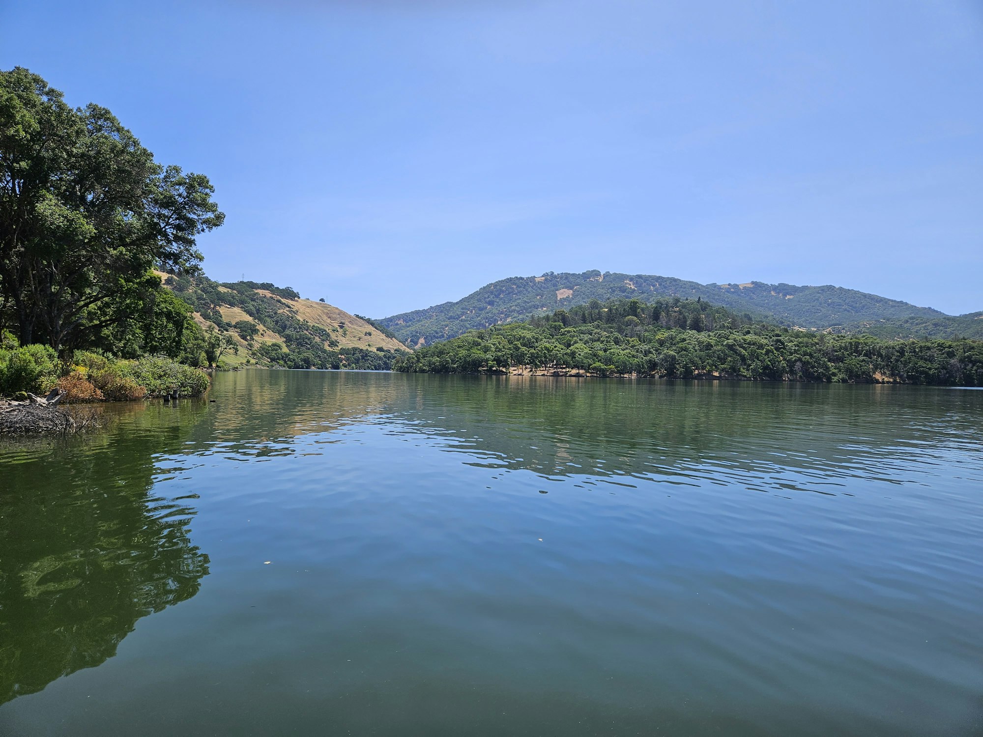 East Fork Russian River flowing into Lake Mendocino on June 16, 2023 by E Salomone