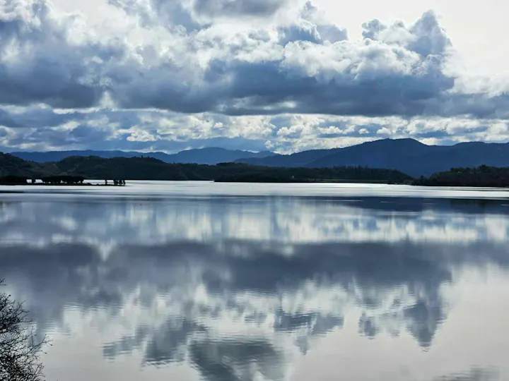 Lake Mendocino on February 3, 2024, by E Salomone
