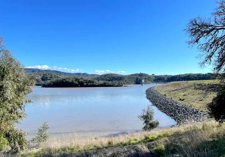 Lake Mendocino & Coyote Valley Dam 2-28-2025, by D. Edelman