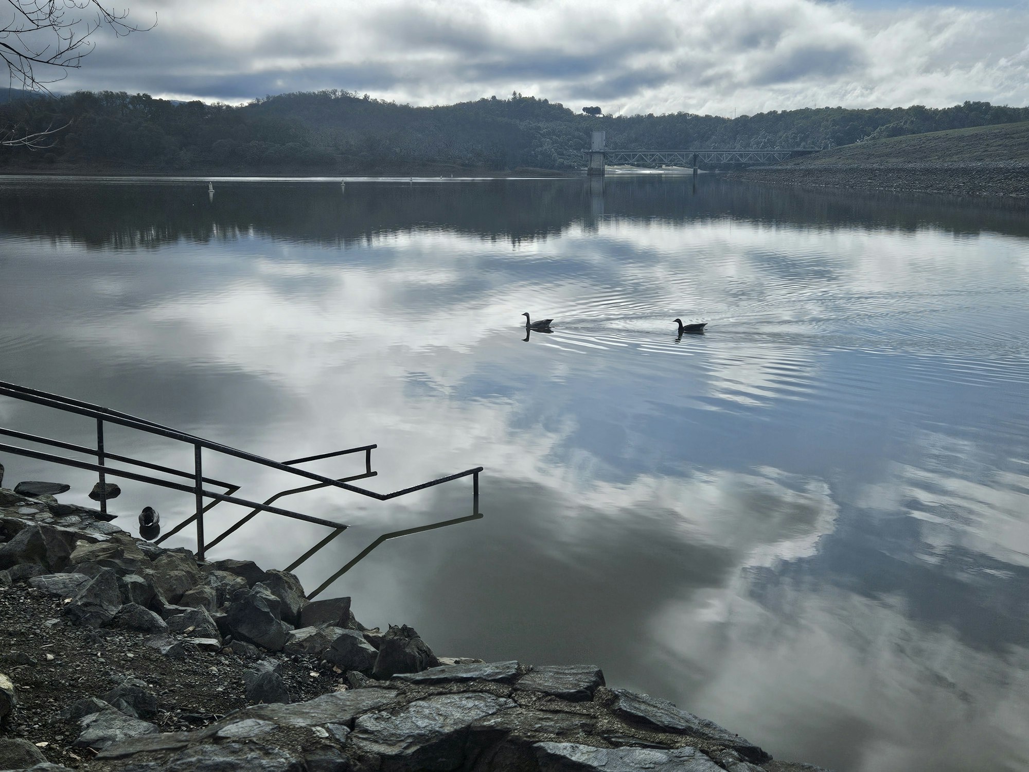 Lake Mendocino intake, January 28, 2026, by E Salomone