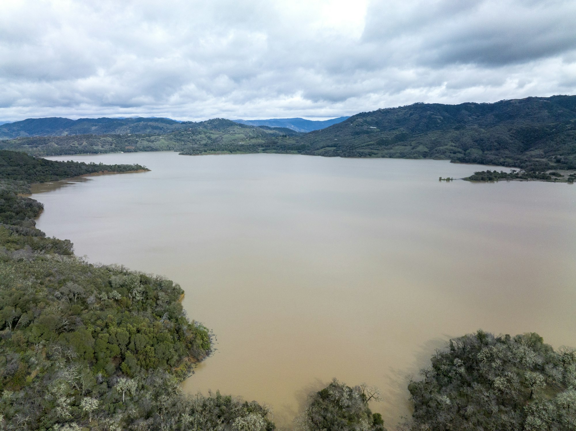 Lake Mendocino on Jan 16, 2023, by Kenneth James, DWR