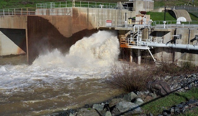 Coyote Valley Dam flood release, Jan 16, 2023, by Karen Rifkin