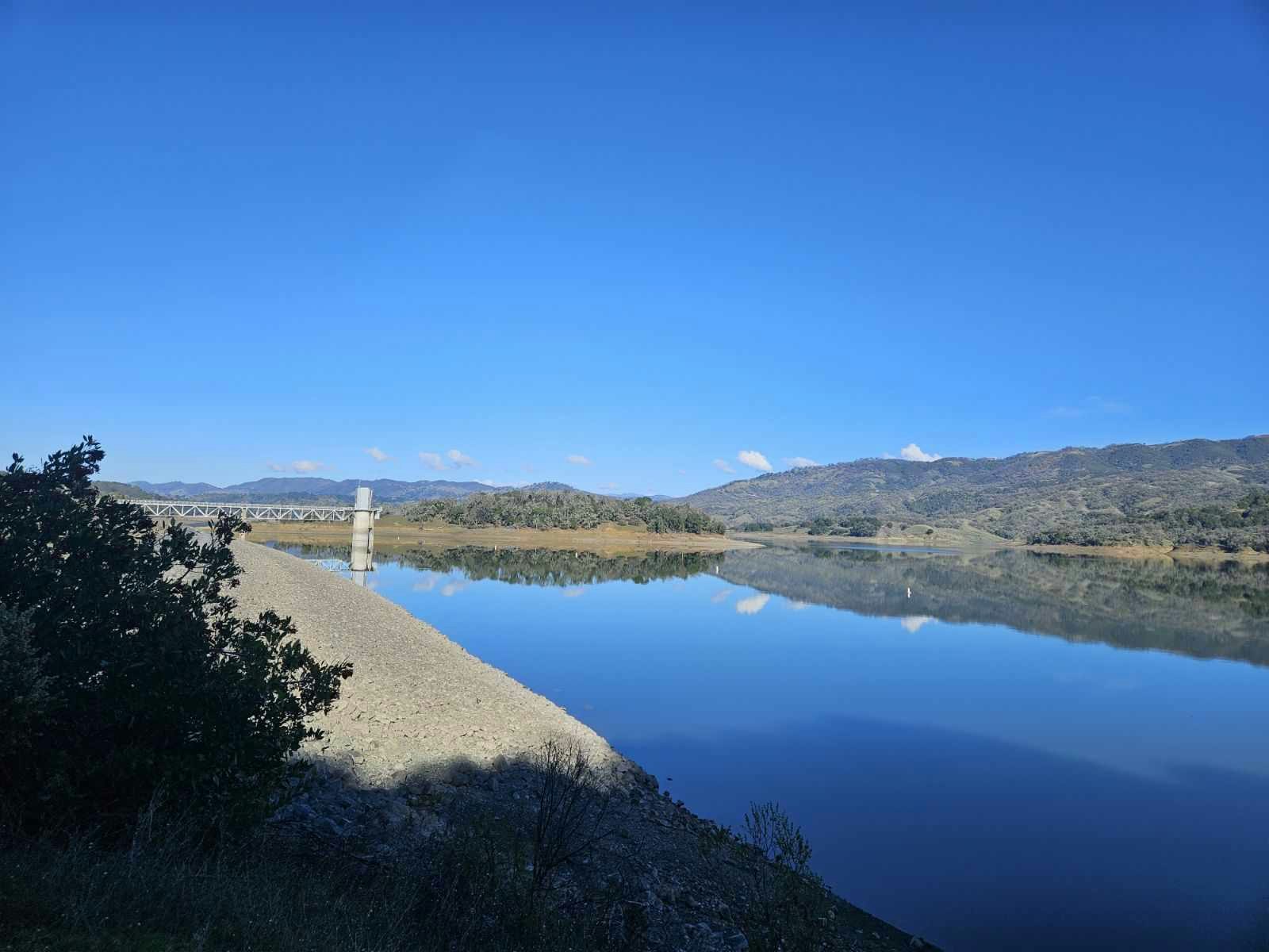 Lake Mendocino, Coyote Valley Dam on December 21, 2023. by E Salomone
