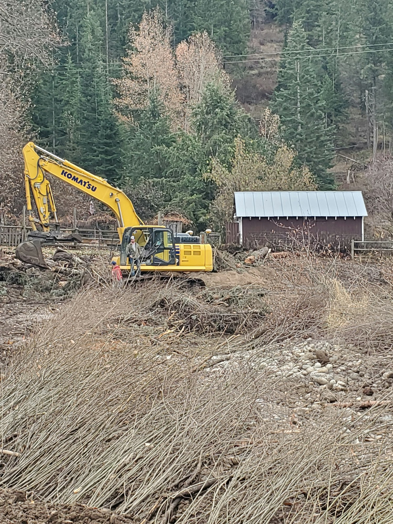 May contain: architecture, building, outdoors, shelter, bulldozer, and machine