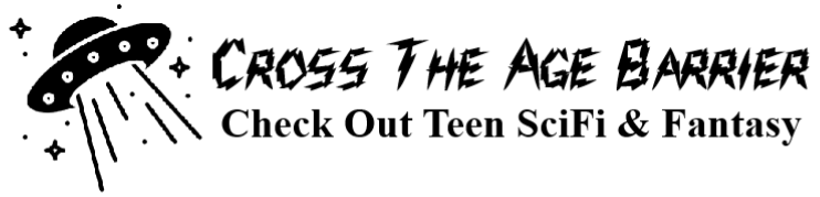 The image features a banner promoting teen sci-fi and fantasy, with a graphic of a UFO and stars.