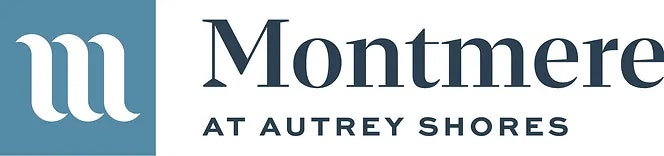 Logo of "Montmere at Autrey Shores" with stylized "M" icon.