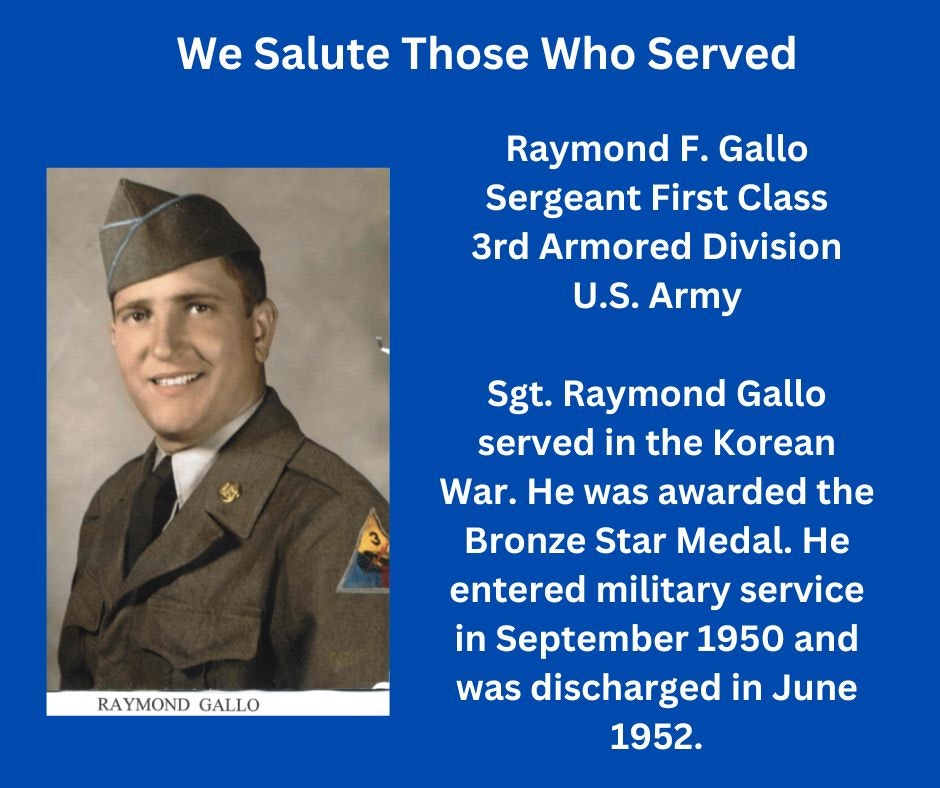 Tribute to a U.S. Army Sergeant who served in the Korean War, awarded the Bronze Star Medal, with his portrait.