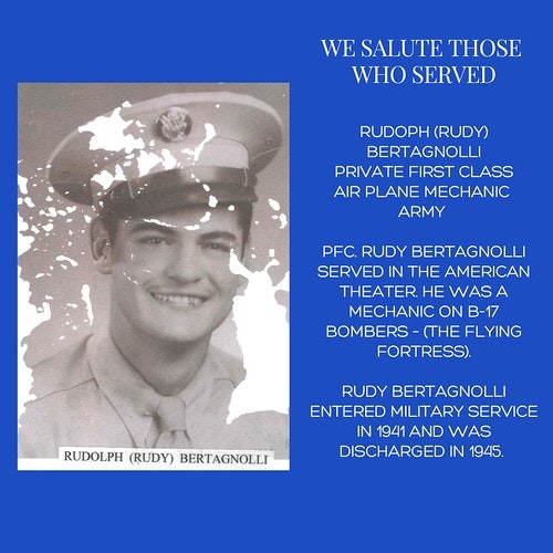 A tribute image to a WWII veteran who served as an aircraft mechanic.