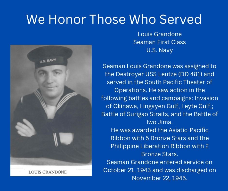 A tribute to a U.S. Navy Seaman with his service details and accolades.