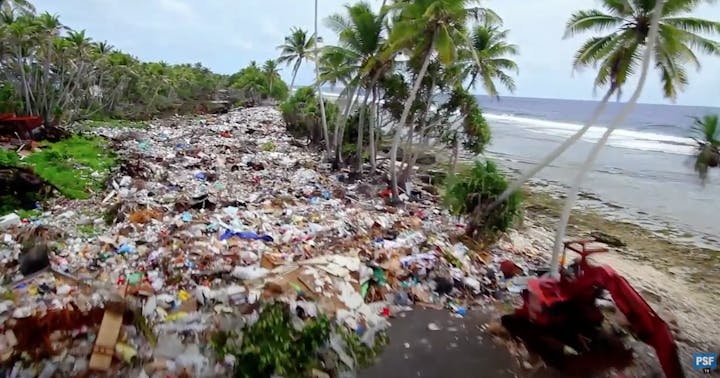 May contain: garbage