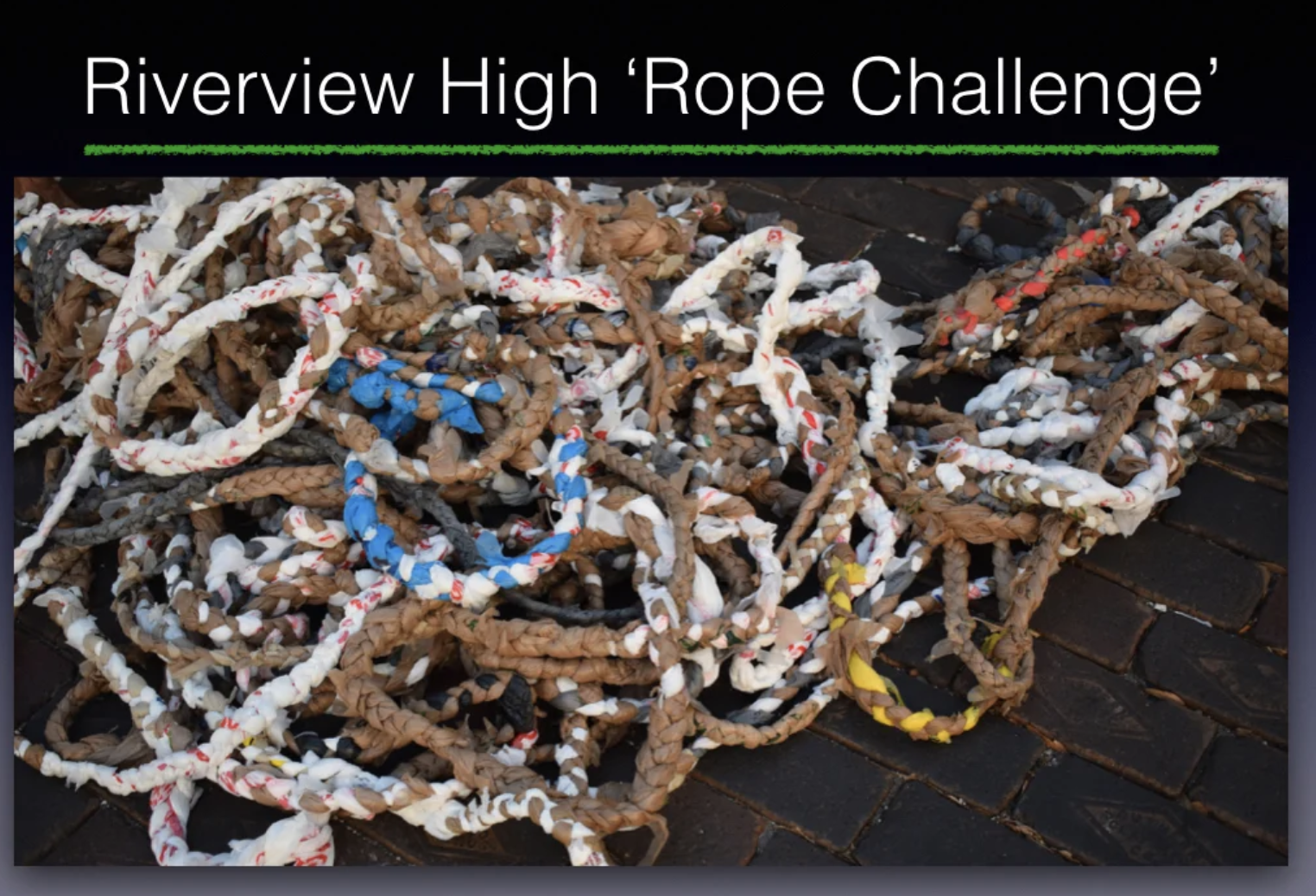 May contain: rope and wood