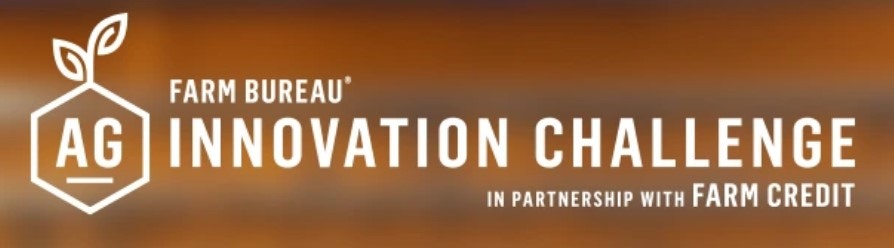 Farm Bureau AG Innovation Challenge logo with "In Partnership with Farm Credit" text.