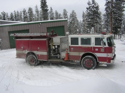 May contain: truck, fire truck, vehicle, and transportation