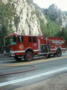 May contain: truck, vehicle, transportation, and fire truck