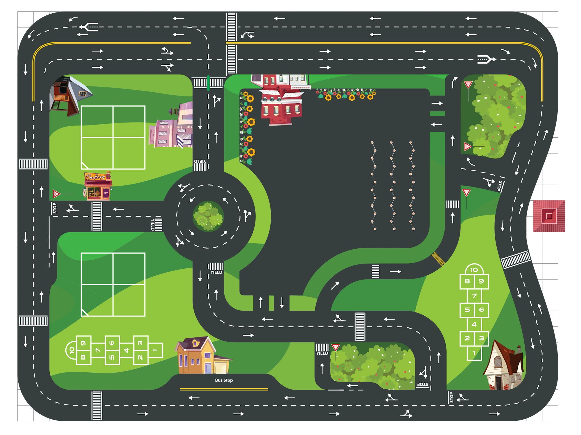 May contain: neighborhood, cad diagram, and diagram