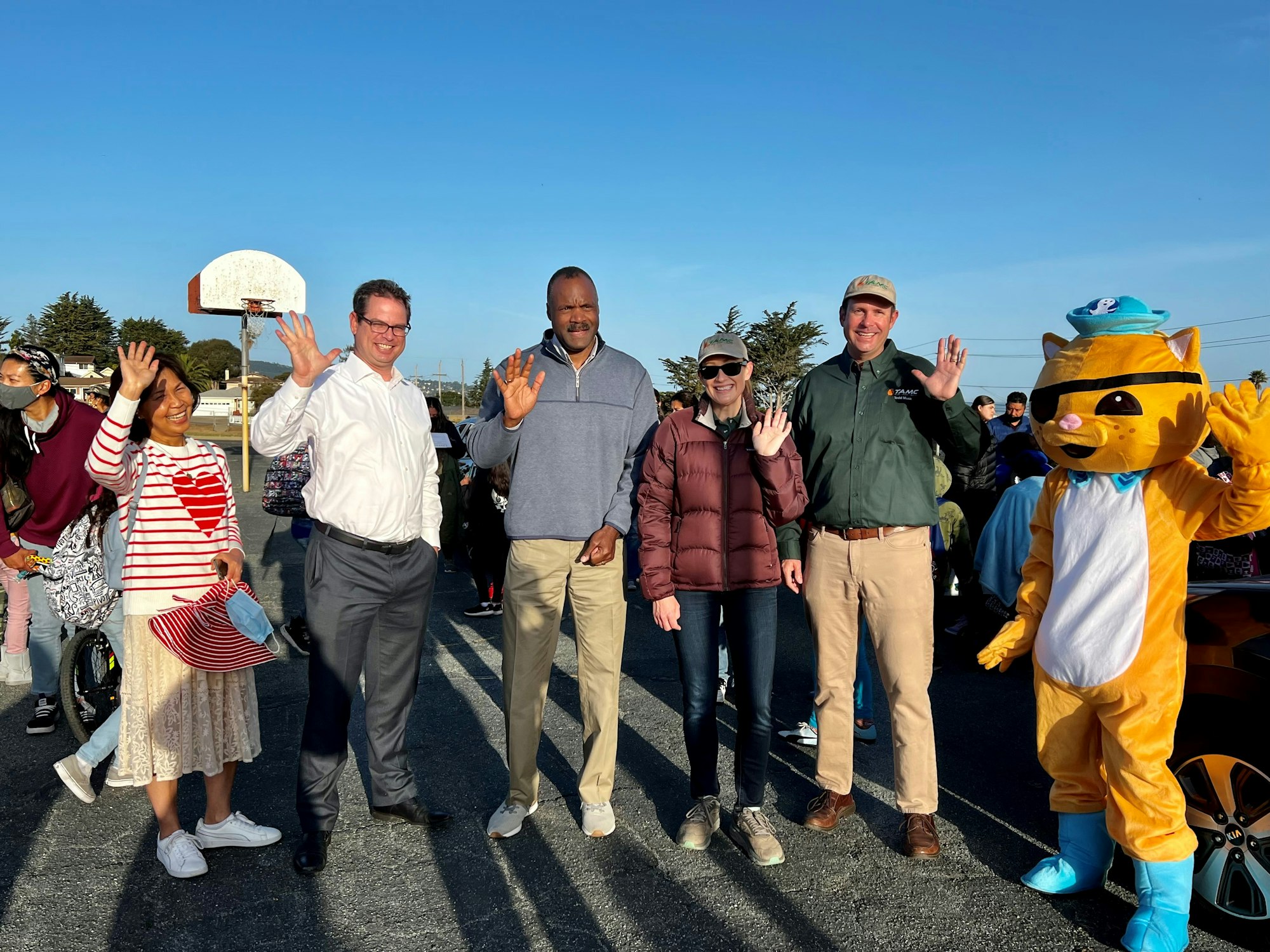 Dignitaries at a Safe Routes to School event