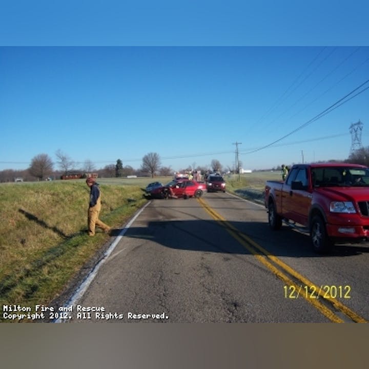 Photo of a car accident