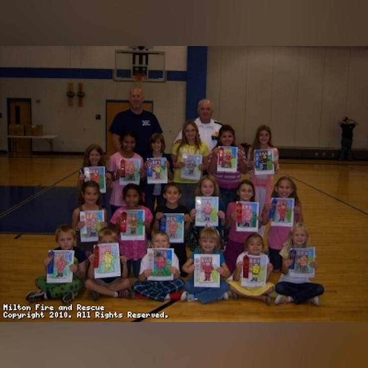 Photo of a class of kids