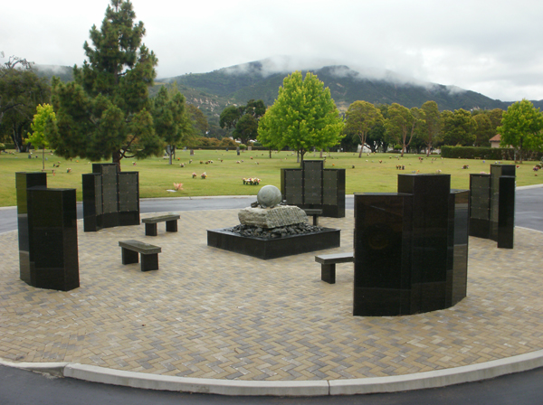 Photo of a cemetery monument