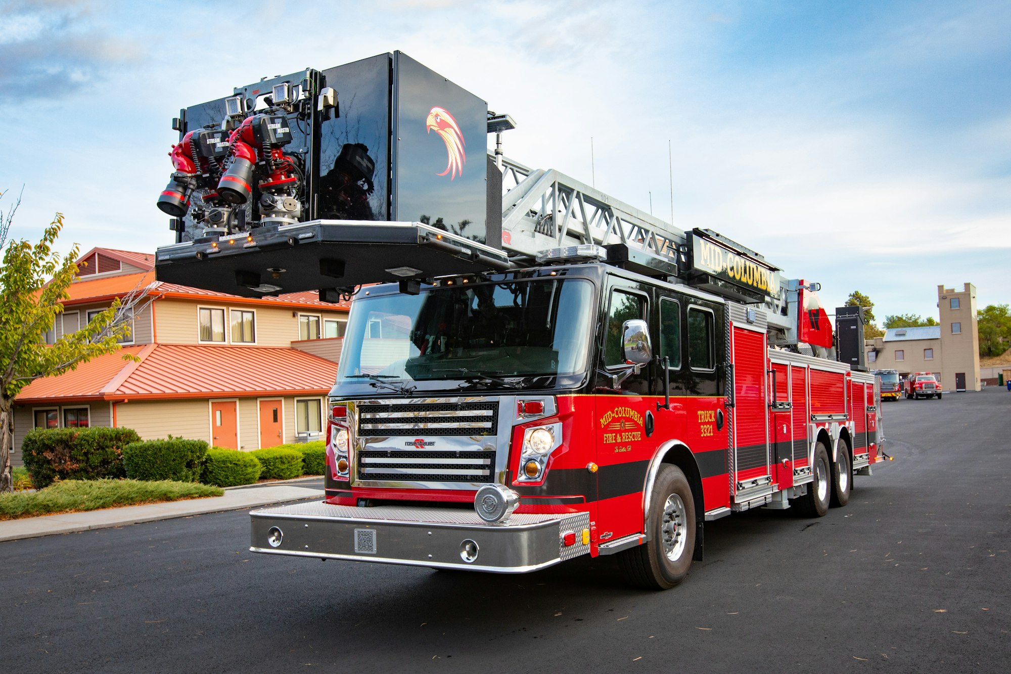 May contain: truck, vehicle, transportation, and fire truck