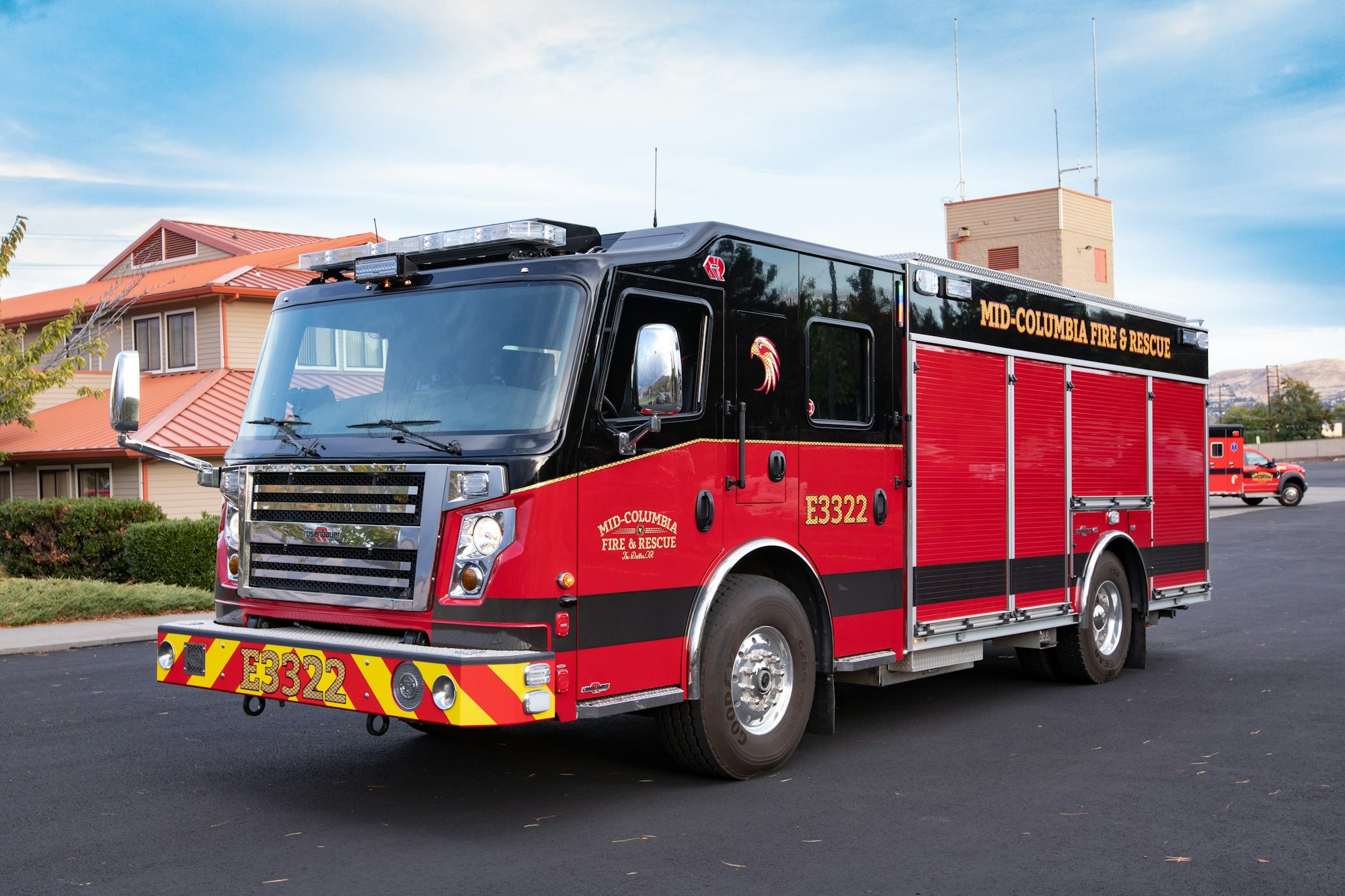 May contain: vehicle, transportation, fire truck, and truck