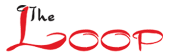 The image contains the text "The Loop" in stylized black and red fonts.