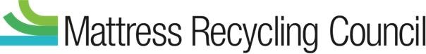 The image features the logo of the Mattress Recycling Council, promoting sustainable mattress disposal and recycling.