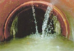May contain: sewer