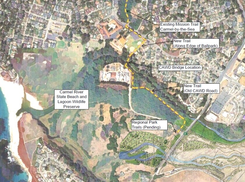 Map of proposed trail