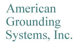 Text "American Grounding Systems, Inc." in teal font.